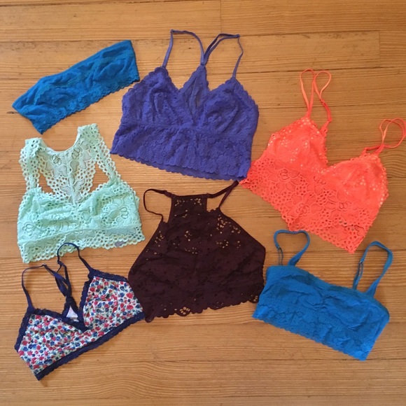 aerie Other - Lot of 7 Aerie and Gilly Hicks bras bralettes All Sz S